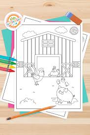 Fun Free Farm Animal Coloring Pages