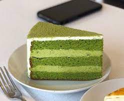 Lady M Green Tea Mousse Cake gambar png
