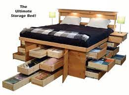 King Size Bed Frame With Drawers