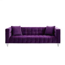 Purple Biscuit Tufted Velvet