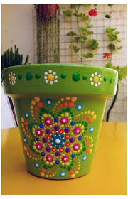 flower pot painting ideas gardening