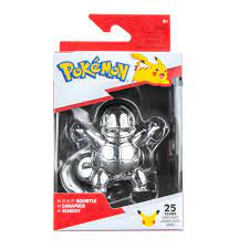 Buy Pokemon: 25th Anniversary - Silver Squirtle 3 inch Figure, BOTI