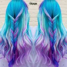 «dip dye blue and teal hair 💙 #dipdyehair #bluehair #turquoisehair #bluetips #jennastyles». 70 Beautiful Blue And Purple Hair Color Ideas Hairstylecamp