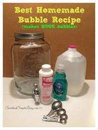 homemade huge bubble recipe sweet and