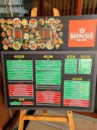 menu at barbeque nation vadodara