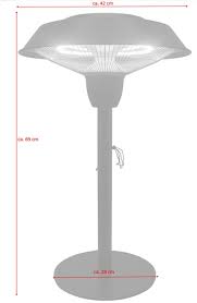 Electric Patio Heater Pollux Table Lamp