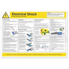 Electric Shock Guidance Poster A2 594 X 420mm