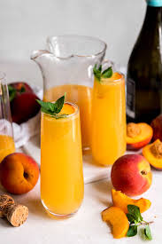 peach mimosas spoonful of flavor
