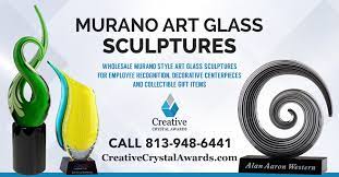 Art Glass Sculpture Awards Decorative