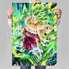 Based on the second movie starring broly, it was released in the baby saga gt card expansion, but is, for all purposes, considered a dragon ball z subset. Dragon Ball Z Broly Super Saiyan Poster Print Art Wall Decor Lsnconecall