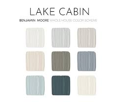 Lake Cabin Benjamin Moore Color Palette