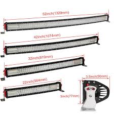 Hotsale 22 32 42 52 Inch 12d Curved Led Light Bar Combo 12v 24v Off Road Led Bar For Suv 4x4 Lada Uaz Jeep Auto Driving Light Best Rechargeable Led Work Light
