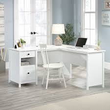 ( 4.0 ) out of 5 stars 126 ratings , based on 126 reviews current price $85.99 $ 85. County Line L Shaped Desk With File Drawer Soft White 427718 Sauder Sauder Woodworking