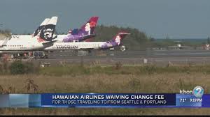 hawaiian airlines waiving change fees