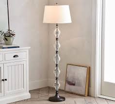 Perfect condition save for two tiny dings on the base. Marston Crystal Floor Lamp Pottery Barn