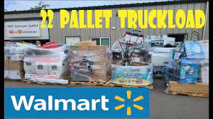 truckload of customer return pallets