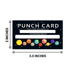 1 00 After Rebate Punch Card 20pk Incentive Loyalty Reward Cards Business Card Size 3 5 X 2 Inches Classroom Household Chores Behavior