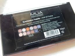 mua hall of fame eyeshadow palette review