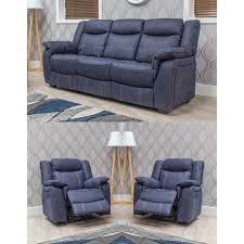 brooklyn denim fabric 3 r r sofa suite