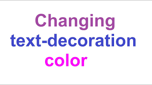 how to change the text decoration color