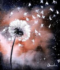 Dandelion Easy Acrylic Painting For