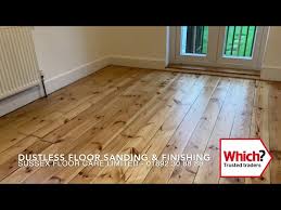 dustless wooden pine floor sanding