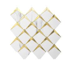 Art3d Self Adhesive Gold Tile 10 In X