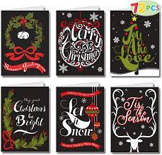 Beautiful art christmas cards will add a touch of elegance to your holiday mailings whether for clients, customers, colleagues, employees, family, or friends. Amazon Com 72 Piece Holiday Christmas Greeting Cards With 6 Artistic Greeting Designs Envelopes 6 25 X 4 6 For Winter Christmas Season Holiday Gift Giving Xmas Gifts Cards Office Products