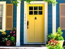 Mustard Yellow Front Door Color Ideas
