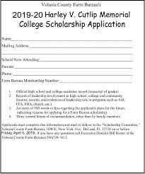 Scholarship Application Volusia County Farm Bureau