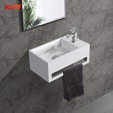 Wall Basin Small Size Square Wall Mount