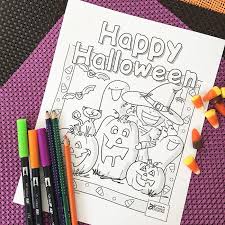 Cat and happy halloween s for kids to print7cd9. Cute Halloween Coloring Pages 100 Directions