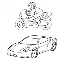 Imprimez gratuitement une sélection de coloriage et dessin motos destinée aux enfants avec gulli coloriages. Coloriage Voiture Et Moto Honda Dessin Gratuit A Imprimer
