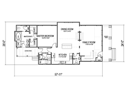 1st Floor Plan Narrow House Plans