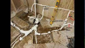 Plumbing a bathroom, especially one in the basement, means: Basement Bathroom Plumbing Design Youtube