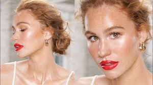 no makeup makeup bold lip tutorial