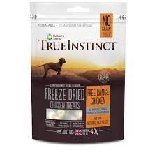 View all 1255 dry dog food 711 wet dog food 508 puppy food 147 veterinary diet dog food 122 grain free dog food 404 weight management dog food 57 natural dog food 486 vegan dog food 6 senior dog food 84 raw frozen dog food 17 freeze dried dog. True Instinct Freeze Dried Treats For Dogs Free Range Chicken 40g At Fetch Co Uk The Online Pet Store