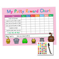 Reusable A4 Reward Sticker Chart For Potty Training