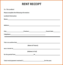 Provisional Receipt Sample Mpla Rent Format Word Free