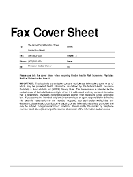 fax cover sheet exle fill