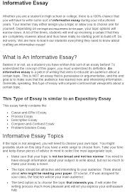You'll need to know a good deal about your subject and convey information in a clear, organized fashion. How To Write An Informative Essay Writer S Guide At Kingessays C