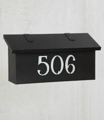 Horizontal Wall Mounted Mailbox With