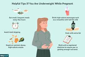 underweight while pregnant