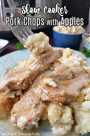 slow cooker pork chops with apples