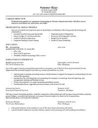 Intern Sample Resume Summer Internship Example Resume Template