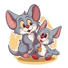 tom and jerry in cartoon style cartoon