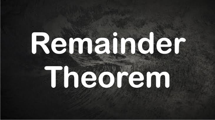 Remainder Theorem 