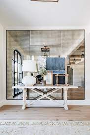 Antiqued Mirror Wall Panels Design Ideas