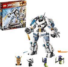 Amazon.com: LEGO NINJAGO Legacy Zane's Titan Mech Battle 71738 Ninja Toy  Building Kit Featuring Collectible Minifigures, New 2021 (840 Pieces) :  Toys & Games