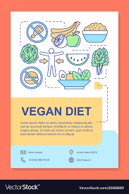 brochure template layout vegan vector image